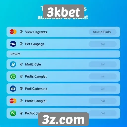 Comparativo de métodos de pagamento disponíveis no 3kbet