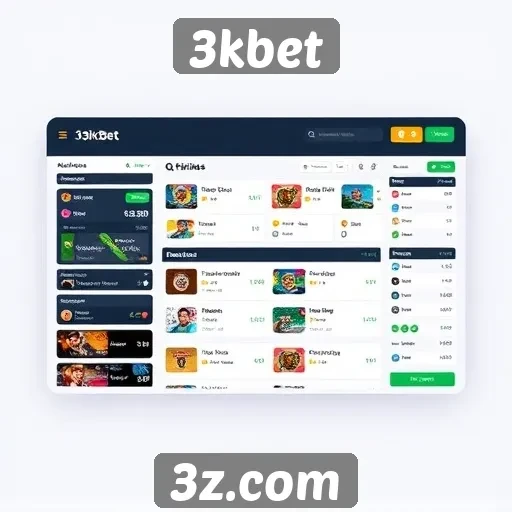 Novidades na interface do usuário do 3kbet